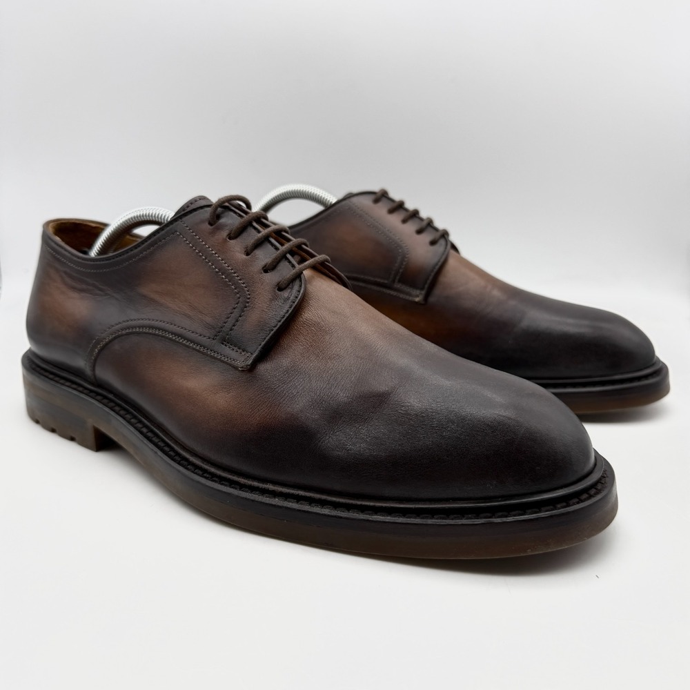 Magnanni Derby 2 Tone Brown 24006 Men's Size US 9.5 EU 44.5